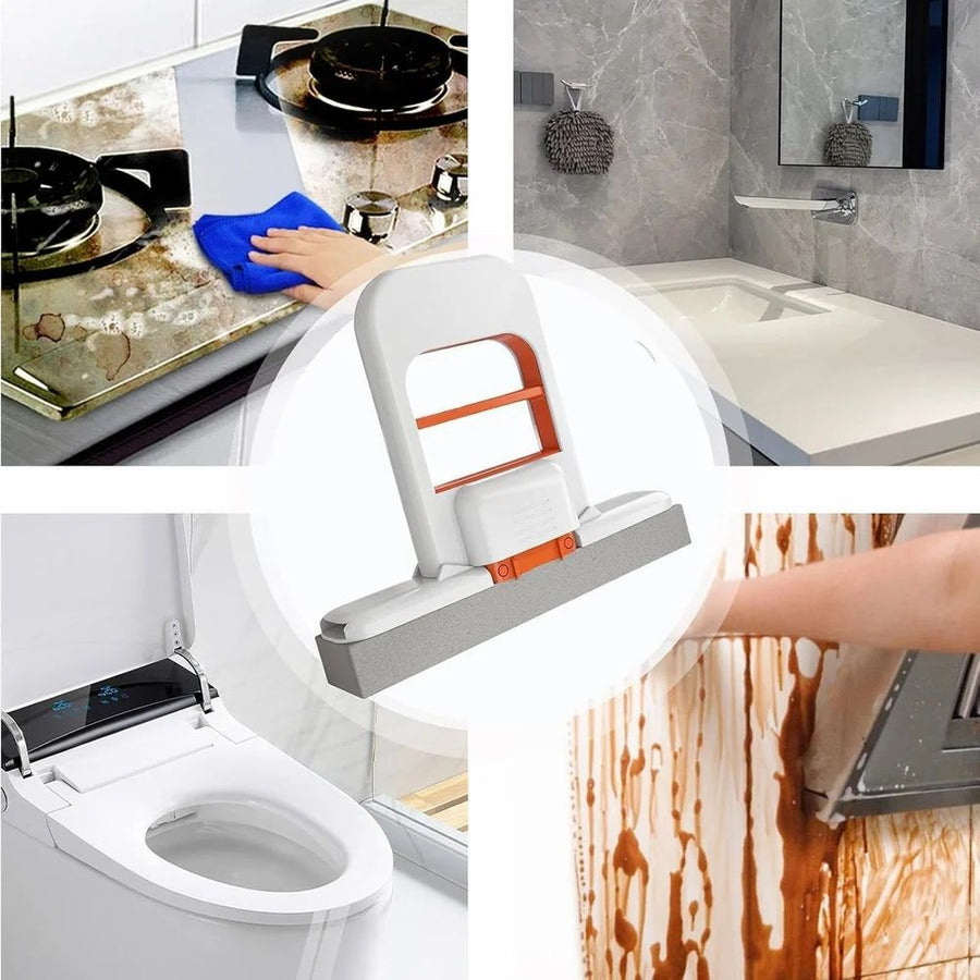 CASABOLT™ Hands-Free Self-Squeeze Mini Mop | Compact Kitchen & Glass Cleaner